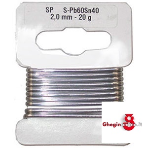 ROCCHETTI STAGNO (MT1) LEGA 40% 3361GA 2 ROCCHETTI STAGNO(mt.1) soldering wire Prod. SCU