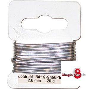 ROCCHETTI STAGNO (MT1) LEGA 60% 3361GB 2 ROCCHETTI STAGNO(mt.1) soldering wire Prod. SCU