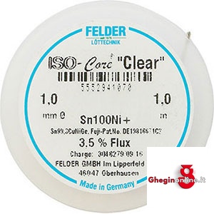 ROCCHETTI STAGNO PURO 99,3% 3361GBE 1.5 ROCCHETTI STAGNO(mt.1) soldering wire Prod. SCU