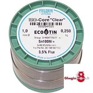 CONF. 1KG STAGNO PURO 99,3% 3361GT 2 ROCCHETTI STAGNO(Kg1) soldering wire Prod. SCU