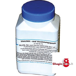 PASTA STAGNO PER SALDARE STAGNO PURO 99,9% 3364GL PASTA STAGNO x SALDARE soft solder-and tinning paste Prod. SCU