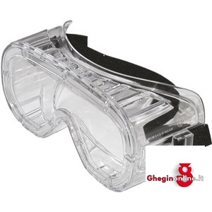 OCCHIALI DI PROTEZIONE TIPO CON LENTE PANORAMICA INCOLORE CON TRATTAMENTO ANTIAPPANNANTE 3387PE OCCHIALI DI PROTEZIONE protection glasses Prod. SCU