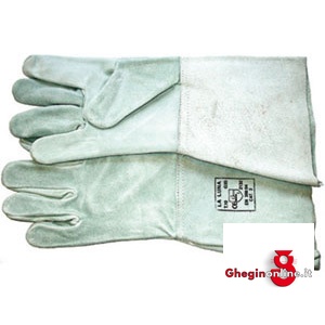 GUANTI DI PROTEZIONE IN PELLE CROSTA E MANICHETTA LUNGA MM 150 3398M GUANTI DI PROTEZIONE gloves Prod. SCU