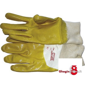 GUANTI DI PROTEZIONE SUPPORTO DI COTONE RIVESTITO DI SOTTILE STRATO DI NITRILE 3398S 5 GUANTI DI PROTEZIONE gloves Prod. SCU