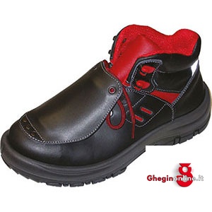 CALZATURE DI PROTEZIONE TIPO ALTO PER SALDATORI, PROTEZIONE SUPPLEMENTARE DEL MALLEOLO, SUOLA IN GOMMA NITRITICA RESISTENTE FINO A 300°C E CON SFILAMENTO RAPIDO 3403MR 44 CALZATURE DI PROTEZ. shoes Prod. SCU