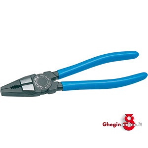 PINZE UNIVERSALI TESTA LACCATA NERA IMPUGNATURE PLASTIFICATE 341G 200 PINZE UNIVERSALI combination pliers Orig. Gedore