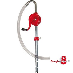 POMPE PER TRAVASO A FLUSSO CONTINUO; TIPO A POMPA ROTATIVA CON MOVIMENTO A MANOVELLA 3427M POMPE TRAVASO FL.CONT. lever action pumps Prod. SCU