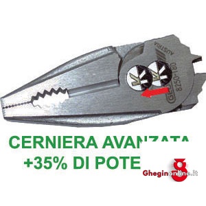 PINZE UNIVERSALI TESTA NERA IMPUGNATURE PLASTIFICATE 343G 200 PINZE UNIVERSALI combination pliers Orig. Gedore - immagine 2