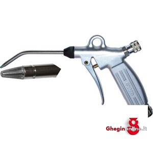 PISTOLE PER ARIA COMPRESSA TIPO INDUSTRIALE REGOLAZIONE FLUSSO MEDIANTE GHIERA GODRONATA-TIPO CON CANNA PIEGATA 3448GM PISTOLE X ARIA COMPR. compressed air dusting pistols Orig. Ewo