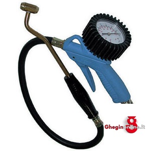 PISTOLE DI GONFIAGGIO CON TUBO DI GOMMA, TESTINA COMPLETA DI IMPUGNATURA E ASTA PROLUNGATA 3456GB PISTOLE DI GONFIAGGIO hand tyre inflator and pressure gauges Orig. Ewo