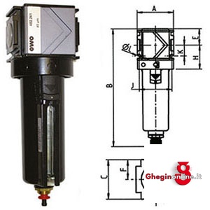 FILTRI PER ARIA COMPRESSA VARIOBLOC CON SVUOTAMENTO AUTOMATICO 3463GSA 1 FILTRI A.C. VARIOBLOC air filters Orig. Ewo