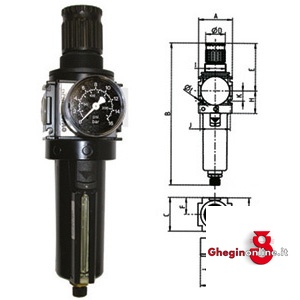 GRUPPI FILTRO-RIDUTTORE PER ARIA COMPRESSA VARIOBLOC CON SVUOTAMENTO MANUALE 3463GZ 1 GR. F-R A.C.VARIOBLOC filter regulators with automatic drain valve Orig. Ewo