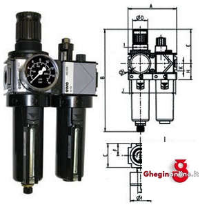 GRUPPI FILTRO-RIDUTTORE-LUBRIFICATORE VARIOBLOC CON SVUOTAMENTO MANUALE 3464GF 1 GRUP. F-R-L VARIOBLOC air treatment units Orig. Ewo