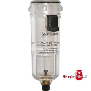 BICCHIERI RICAMBIO VARIOBLOC IN POLICARBONATO PER FILTRI CON VALVOLA MANUALE ATTACCO POLL 1/4-3/8 3464GR 1P BICCH.RIC.VARIOBLOC air treatment units Orig. Ewo