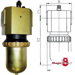 LUBRIFICATORI PER ARIA COMPRESSA FINO 25 BAR 3471GT 2 LUBRIFICATORI X A.C. lubrificators for compressed air up to 25 bar Orig. Ewo