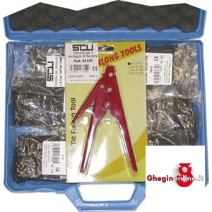FASCETTE DI CABLAGGIO IN NYLON IN ASSORTIMENTO COLORE NERO 3473PS ASSORT.FASCETTE C.NERO cable ties sets Prod. SCU