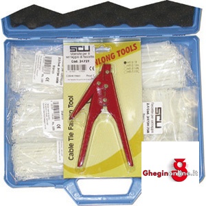 FASCETTE DI CABLAGGIO IN NYLON IN ASSORTIMENTO COLORE BIANCO 3473PT ASS. FASCETTE BIANCHE cable ties sets Prod. SCU