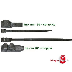 FASCETTE DI CABLAGGIO IN NYLON A CHIUSURA IN LINEA 3473SE 750 FASC.DI CAB.(cf.100pz) cable ties Prod. SCU