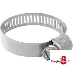 FASCETTE STRINGITUBI A VITE IN ACCIAIO ZINCATO; LARGH. MM 8 3474AC 49 64 FASCETTE STRINGITUBO hose clamps Prod. SCU