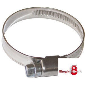 FASCETTE STRINGITUBI A VITE IN ACCIAIO ZINCATO; LARGH. MM 9 INOX 3474BN 110 130 FASCETTE STRINGITUBO hose clamps Prod. SCU