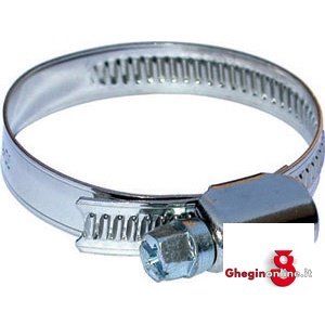 FASCETTE STRINGITUBI A VITE IN ACCIAIO ZINCATO; LARGH. MM 12 INOX 3474CN 180 200 FASCETTE STRINGITUBO hose clamps Prod. SCU