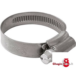 FASCETTE STRINGITUBI A VITE IN ACCIAIO AISI 304, W4 3474HC 175 205 FASCETTE STRINGITUBO hose clamps Prod. SCU