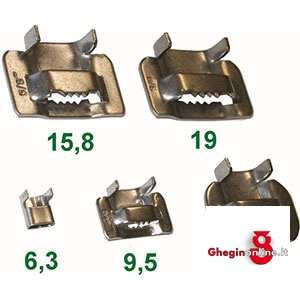 GRAFFE DI SERRAGGIO PER ART. 3474 R - 3474 RE 3474S 19 GRAFFE SERR.(cf.100pz) band clamps Prod. SCU