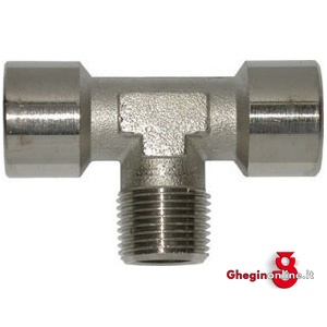 RACCORDI DI LINEA TIPO A T FILETTATURE 2 INTERNE E 1 ESTERNA 3475B 1/2 RACCORDI DI LINEA compressed air accessories Prod. SCU