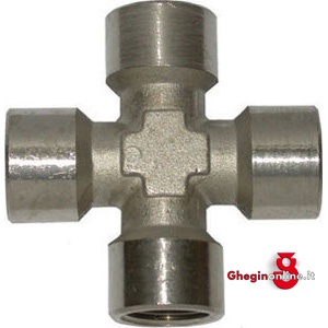 RACCORDI DI LINEA TIPO A CROCE 4 FILETTATURA INTERNA 3475C 1/2 RACCORDI DI LINEA compressed air accessories Prod. SCU