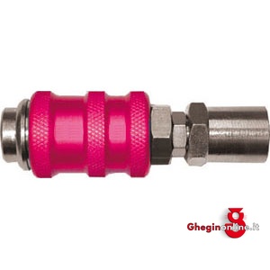 RUBINETTI RAPIDI CON SISTEMA DI SICUREZZA; CON PORTAGOMMA 3478R 8 17 RUBINETTI RAP+PORTAG. compressed air accessories Prod. SCU