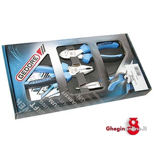 ASSORTIMENTI 3 PINZE E TRONCHESI CROMATI 347GB ASS. PINZE E TRONCHESI pliers and cutters sets Orig. Gedore
