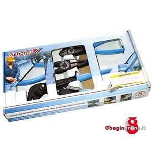 ASSORTIMENTI 3 PINZE,PINZE REGOLABILI E TRONCHESE LACCATI NERI 347GE ASS. PINZE E TRONCHESI pliers and cutters sets Orig. Gedore