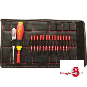 IMPUGNATURE VDE CON LAME DI RICAMBIO IN ASSORTIMENTO 350B ASS.GIRAVITI VDE insulated and officially controlled tools under voltage-VDE Prod. SCU - Orig. Wiha