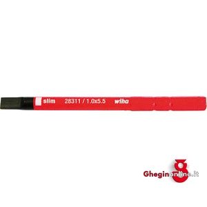 LAME PER IMPUGNATURE DINAMOMETRICHE 350 GA PUNTA PIANA 350GB 6.5 LAME VDE X IMP.DINAM. insulated and officially controlled tools under voltage-VDE Prod. SCU - Orig. Wiha