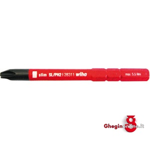 LAME PER IMPUGNATURE DINAMOMETRICHE 350 GA PUNTA PHILLIPS COMBINATA A TAGLIO DIRITTO 350GF 2 LAME VDE X IMP.DINAM. insulated and officially controlled tools under voltage-VDE Prod. SCU - Orig. Wiha
