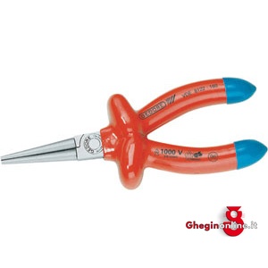 PINZE BECCHI TONDI DIRITTI VDE 352GF PINZE BECCHI TONDI D. insulated and officially controlled tools under voltage-VDE Orig. Gedore