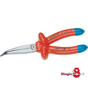 PINZE BECCHI MEZZOTONDI CURVI VDE 352GL 200 PINZE A BECCHI CURVI insulated and officially controlled tools under voltage-VDE Orig. Gedore