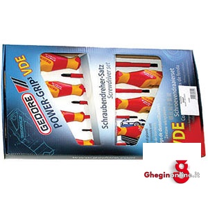 ASSORTIMENTO giraviti VDE 354GP ASSORT. GIRAVITI insulated and officially controlled tools under voltage-VDE Orig. Gedore