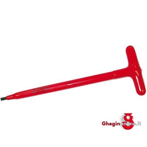 CHIAVI A "T" PER ESAGONI INTERNI 355GZB 8 CHIAVI T x ESAGONI insulated and officially controlled tools under voltage-VDE Prod. SCU