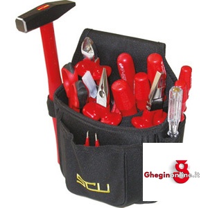 ASSORTIMENTI UTENSILI DI 16 PEZZI 359A ASS. UTENSILI 16 PEZZI insulated and officially controlled tools under voltage-VDE Prod. SCU