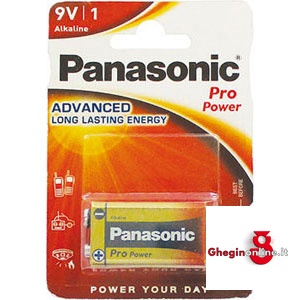 BATTERIE TRANSISTOR ALCALINE AD ALTO RENDIMENTO 3600MC 5 BATT. 9V PRO POWER alkaline batteries Prod. SCU