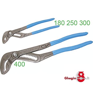 PINZE REGOLABILI TESTA VERNICIATA GRIGIA IMPUGNATURE PLASTIFICATE 362GE 400 PINZE REGOLABILI multigrip pliers Orig. Gedore
