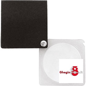 LENTI DA INGRANDIMENTO TASCABILI MONTATURA IN PLASTICA TRASPARENTE, CUSTODIA IN PELLE 3664L LENTI DA INGRANDIMENTO pocket white lenses Prod. SCU