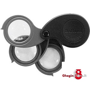 LENTI DA INGRANDIMENTO TASCABILI CON TRE LENTI 3665R LENTI DA INGRANDIMENTO pocket white lenses Prod. SCU