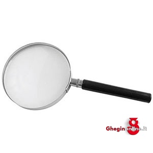 LENTI DA INGRANDIMENTO PER USO A MANO CON LENTE TONDA; MONTATURA IN METALLO 3668 100 LENTI DA INGRANDIMENTO white lenses Orig. MIB