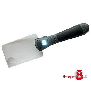 LENTI PER USI TECNICI CON LUCE TIPO SENZA MONTATURA LENTE RETTANGOLARE 3675E LENTI INGR. CON LUCE white lenses with light Prod. SCU