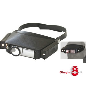 VISIERE BINOCULARI CON LENTI DOPPIE RETTANGOLARI 3683R VISIERE BINOCULARI magnifiers goggles Prod. SCU