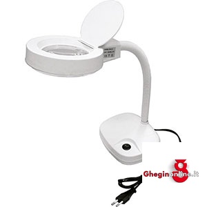 LENTI DA INGRANDIMENTO; ASTA FLESSIBILE; SUPPORTO D'APPOGGIO; LENTE Ø MM 85; INGRANDIMENTI 3X, 5X 3686E LENTI DA INGRANDIMENTO lenses frame Prod. SCU