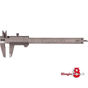 CALIBRI DI PRECISIONE IN ACCIAIO INOX; TIPO CON VITE DI FERMO, LETTURA 1/20 DI MM E 1/128 DI POLL 3746GL 300 CALIBRI DI PRECISIONE precision pocket calipers Orig. MIB