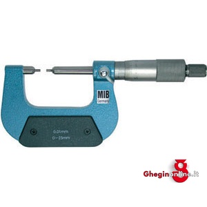 MICROMETRI DI PRECISIONE, DIN 863, PUNTE DI CONTATTO DI DIAMETRO RIDOTTO 3787G 25 50 MICROMETRI external micrometers Orig. MIB
